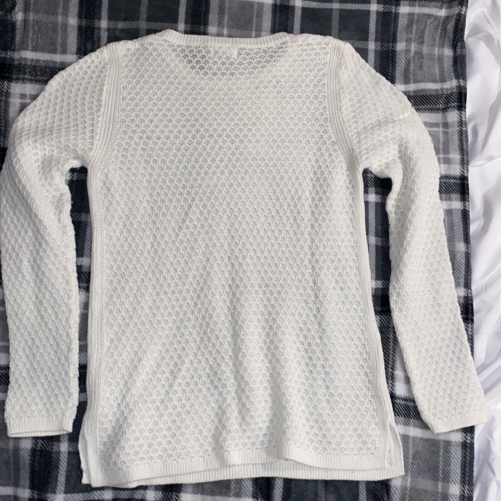 White Sweater Lightweight - Picture 3 of 4